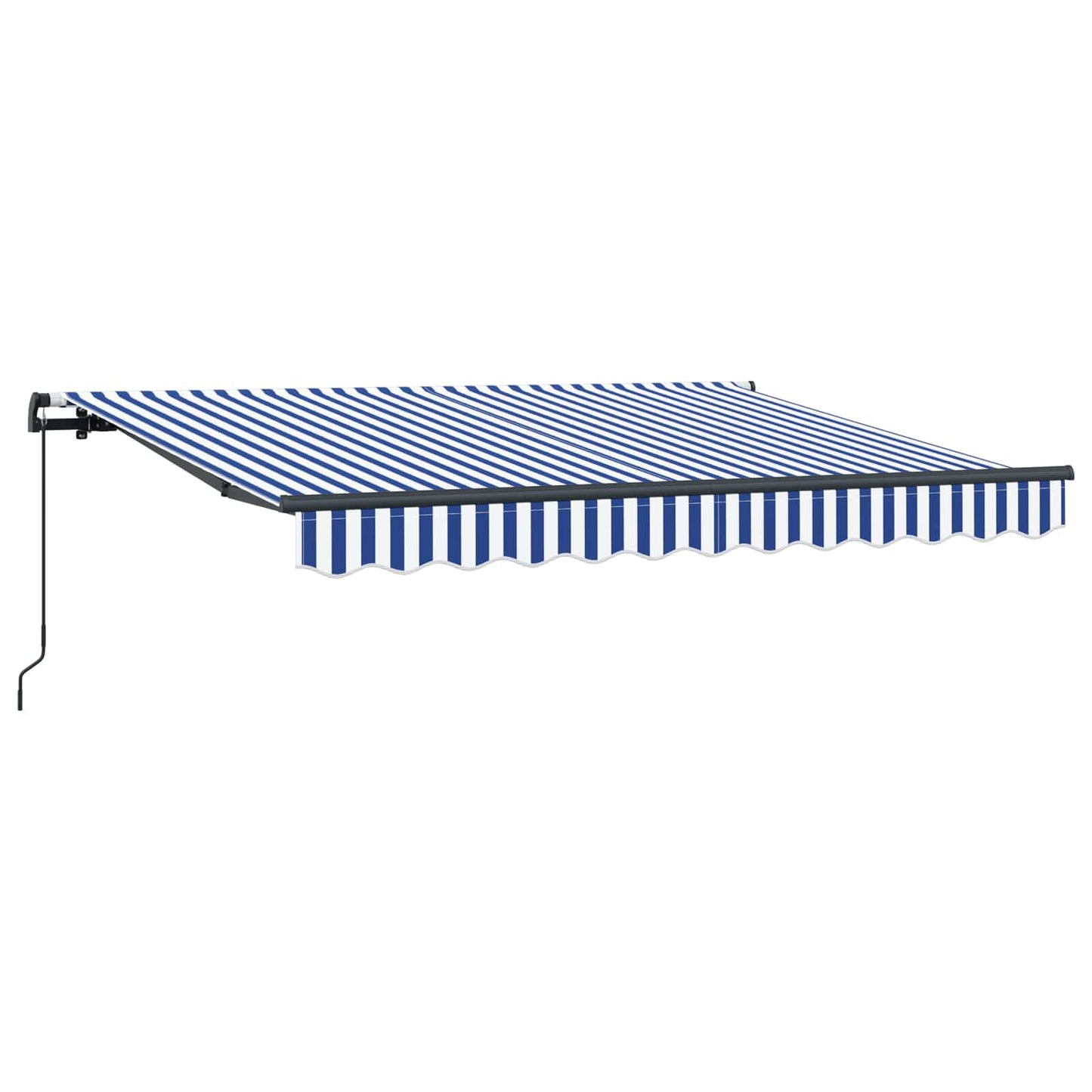 vidaXL Einziehbare Markise Blau und Weiß 250 x 200 cm