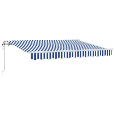 vidaXL Einziehbare Markise Blau und Weiß 250 x 200 cm