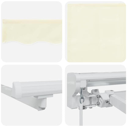 vidaXL Einziehbare Markise Creme 250x200 cm Stoff
