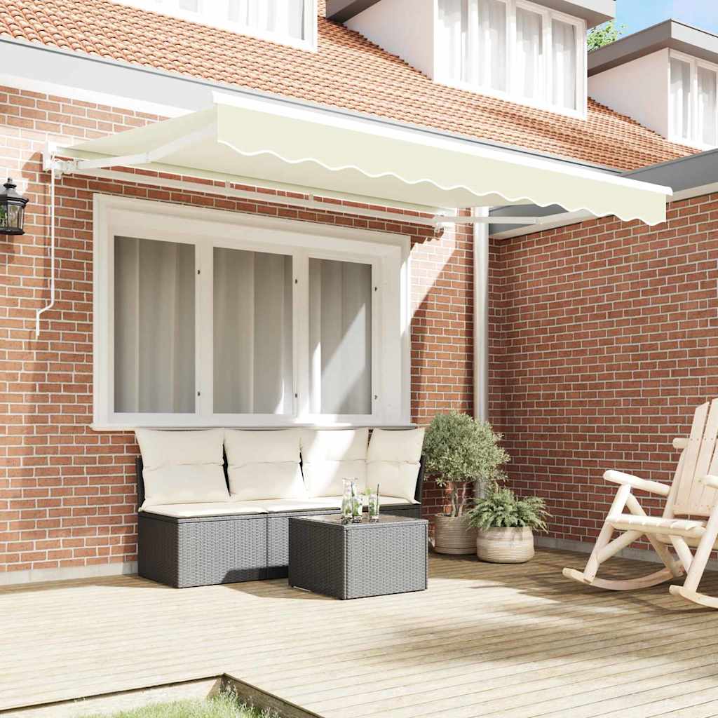 vidaXL Einziehbare Markise Creme 250x200 cm Stoff