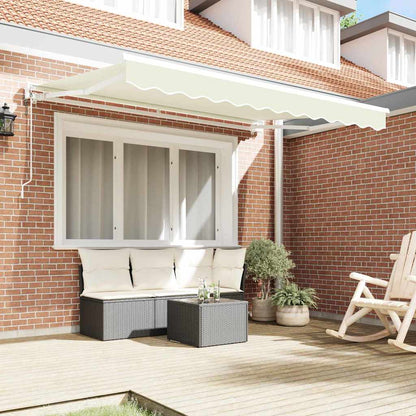 vidaXL Einziehbare Markise Creme 250x200 cm Stoff