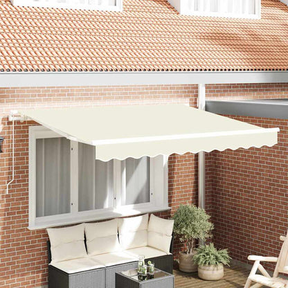 vidaXL Einziehbare Markise Creme 250 x 200 cm Polyester und Aluminium