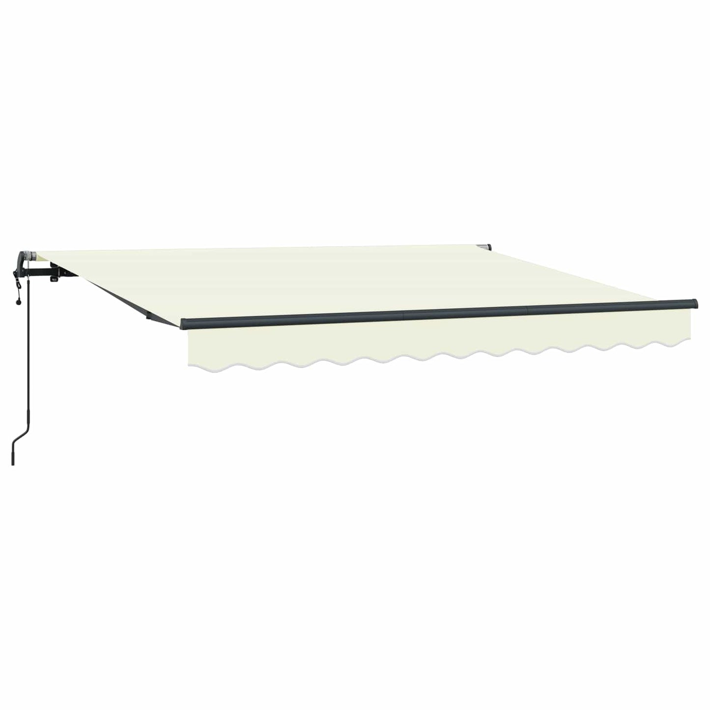 vidaXL Einziehbare Markise Creme 250 x 200 cm Polyester und Aluminium