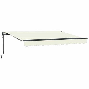 vidaXL Einziehbare Markise Creme 250 x 200 cm Polyester und Aluminium