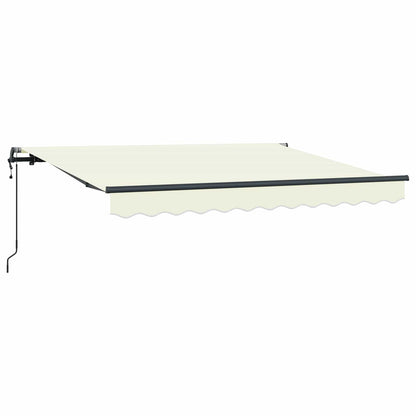 vidaXL Einziehbare Markise Creme 250 x 200 cm Polyester und Aluminium