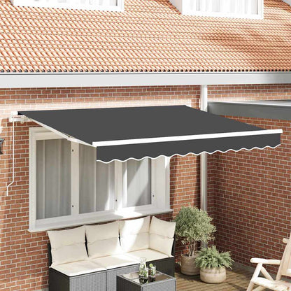 vidaXL Einziehbare Markise Anthrazit 250 x 200 cm