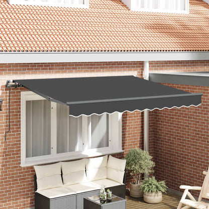 vidaXL Einziehbare Markise Anthrazit 250 x 200 cm
