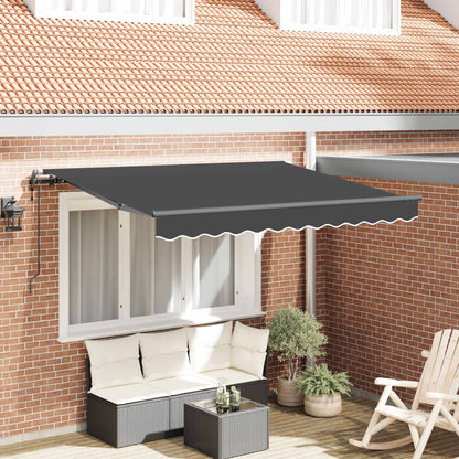 vidaXL Einziehbare Markise Anthrazit 250 x 200 cm