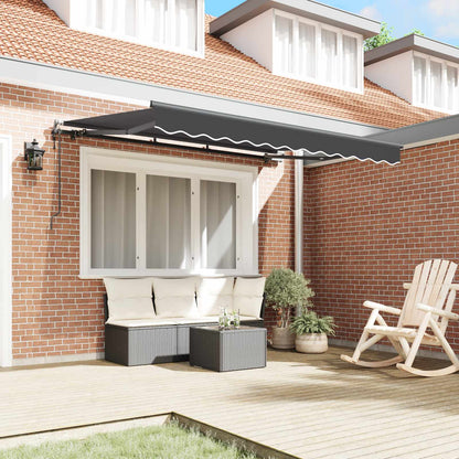 vidaXL Einziehbare Markise Anthrazit 250 x 200 cm