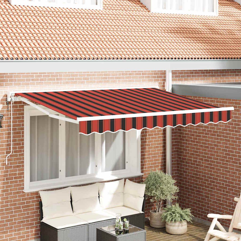 vidaXL Einziehbare Markise Bunt gestreift 250x200 cm Stoff