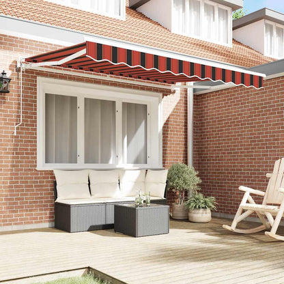 vidaXL Einziehbare Markise Bunt gestreift 250x200 cm Stoff