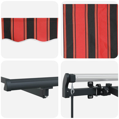 vidaXL Einziehbare Markise Mehrfarbig 250 x 200 cm