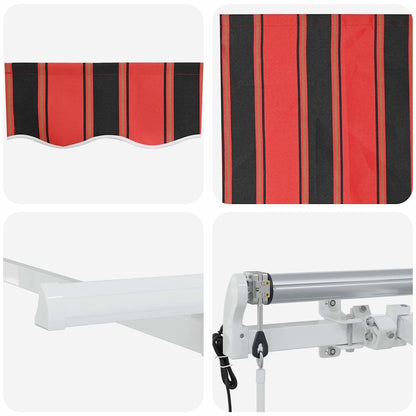 vidaXL Einziehbare Markise Mehrfarbig 250 x 200 cm