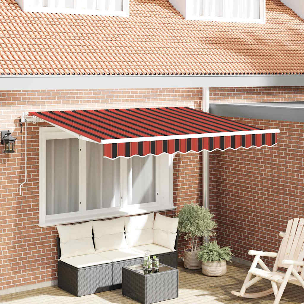 vidaXL Einziehbare Markise Mehrfarbig 250 x 200 cm