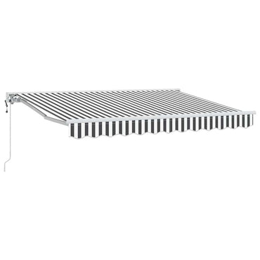 vidaXL Einziehbare Markise Anthrazit und Weiß 250 x 200 cm