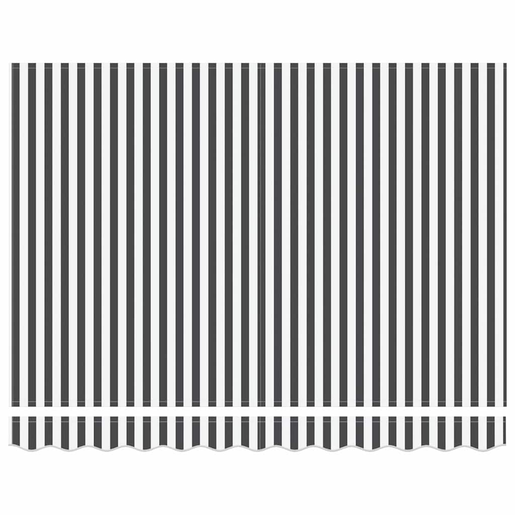 Einziehbare Markise Anthrazit und Weiß 250 x 200 cm