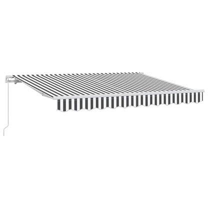 vidaXL Einziehbare Markise Anthrazit 250 x 200 cm Stoff