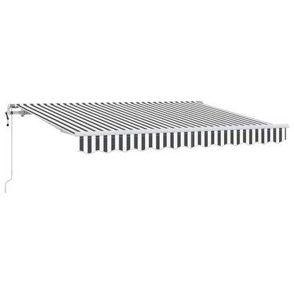 vidaXL Einziehbare Markise Anthrazit 250 x 200 cm Stoff
