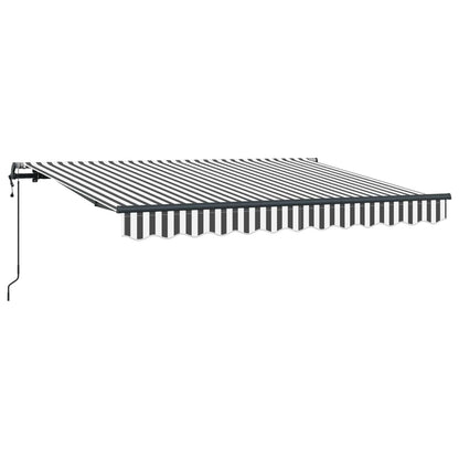 vidaXL Auvent rétractable en tissu anthracite 250 x 200 cm