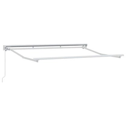 vidaXL Einziehbare Markise Rot und Weiß 250x200 cm Stoff