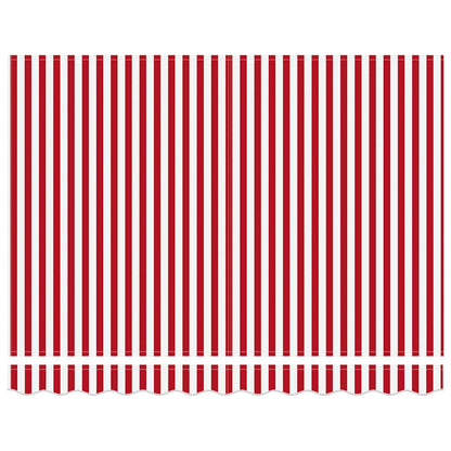 vidaXL Einziehbare Markise Rot und Weiß 250 x 200 cm