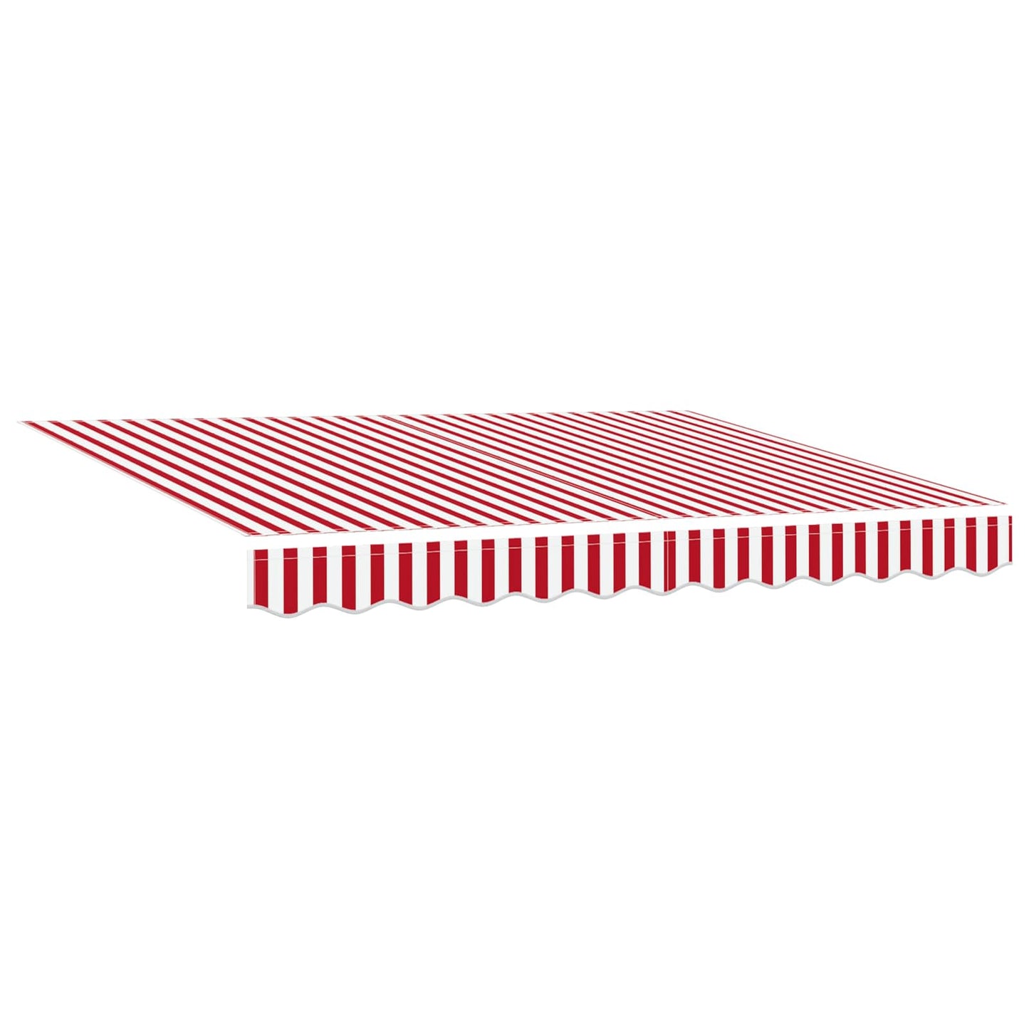 vidaXL Einziehbare Markise Rot und Weiß 250 x 200 cm