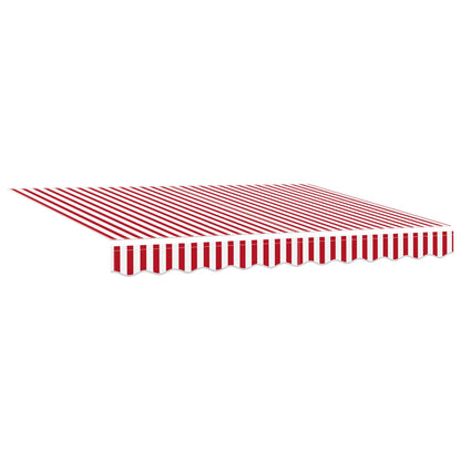 vidaXL Einziehbare Markise Rot und Weiß 250 x 200 cm