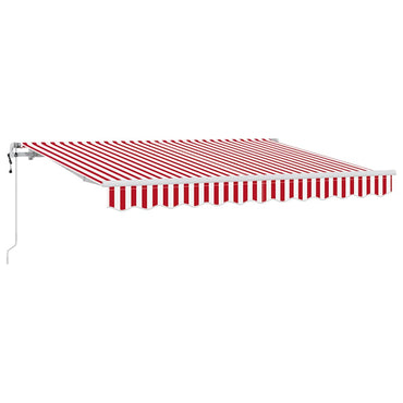 vidaXL Einziehbare Markise Rot und Weiß 250 x 200 cm