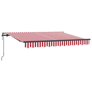 vidaXL Einziehbare Markise Rot und Weiß 250 x 200 cm