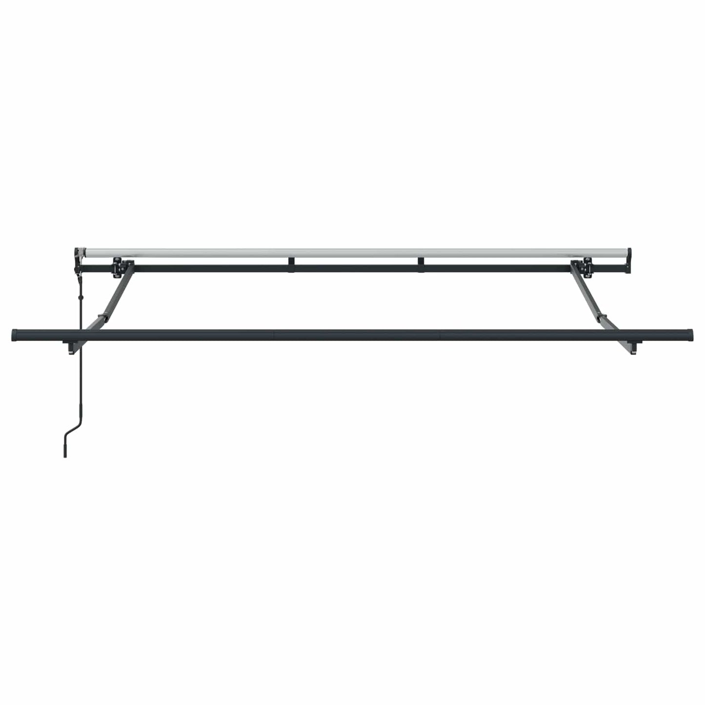 vidaXL Einziehbare Markise Rot und Weiß 250 x 200 cm