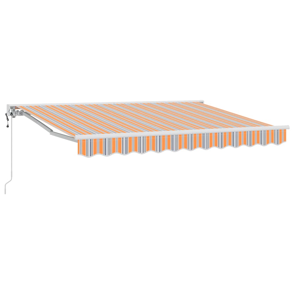 vidaXL Einziehbare Markise Blau und Orange 250 x 200 cm