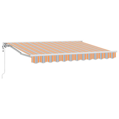 vidaXL Einziehbare Markise Blau und Orange 250 x 200 cm