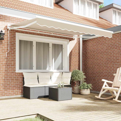 vidaXL Einziehbare Markise Beige 250x200 cm Stoff