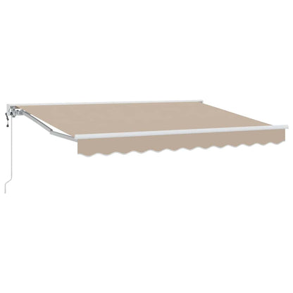 vidaXL Einziehbare Markise Beige 250x200 cm Stoff
