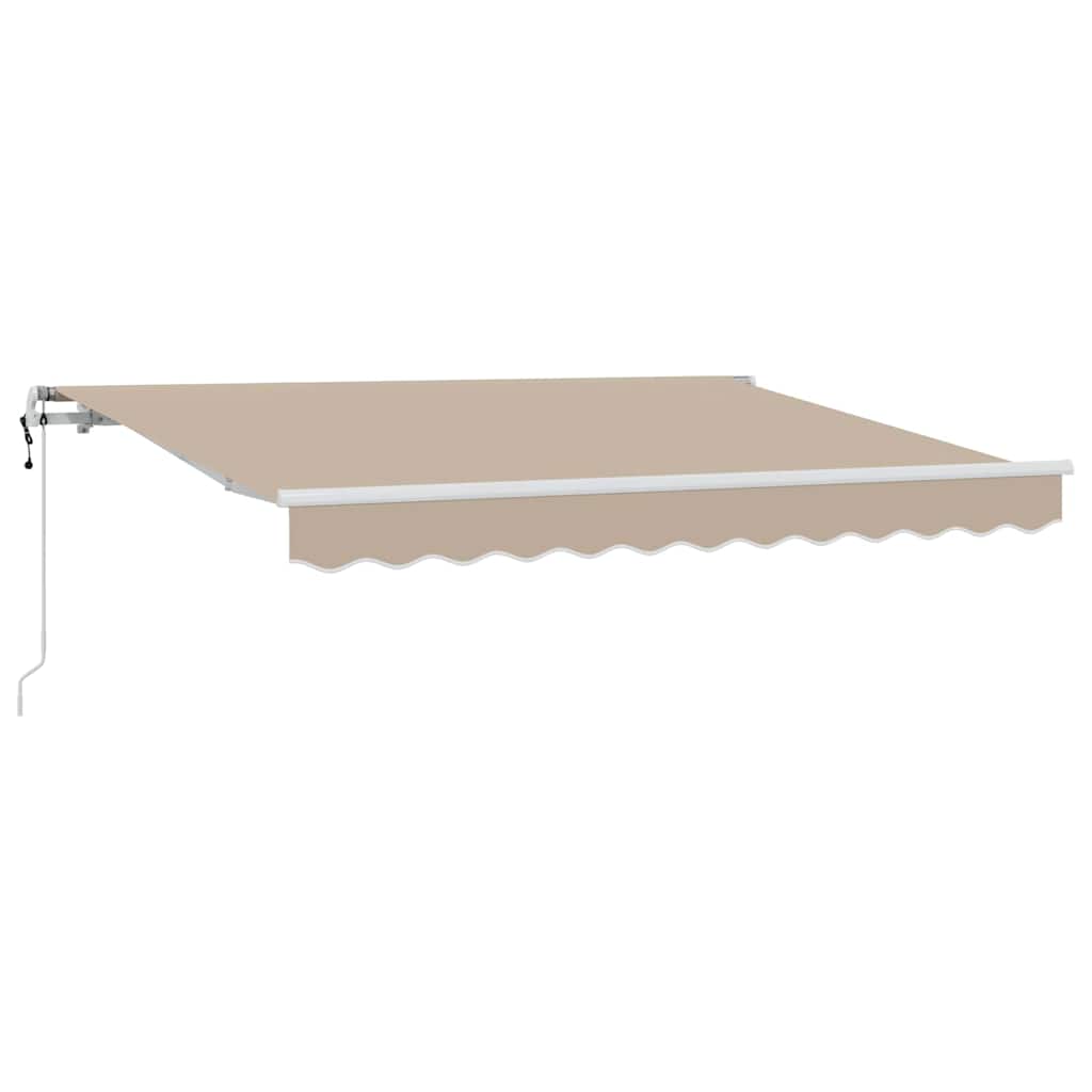 vidaXL Einziehbare Markise Beige 250 x 200 cm Polyester und Aluminium
