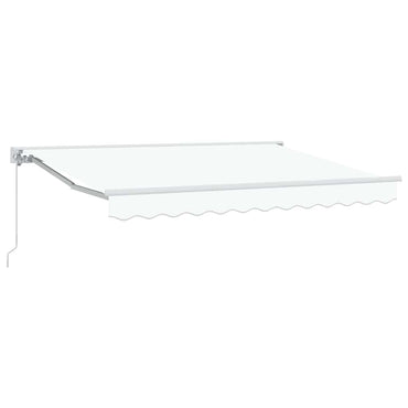vidaXL Einziehbare Markise Weiß 250x200 cm Stoff