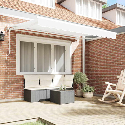 vidaXL Einziehbare Markise Weiß 250x200 cm Stoff
