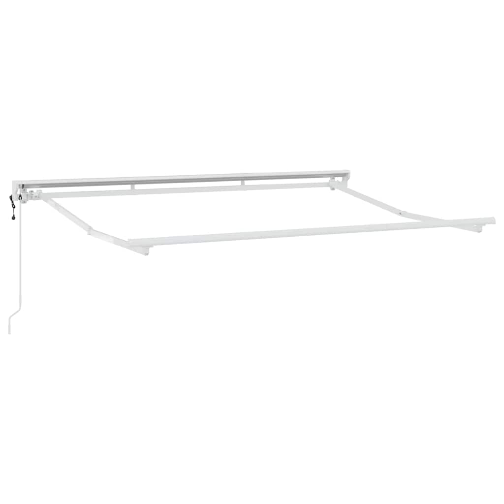 vidaXL Einziehbare Markise Weiß 250x200 cm Stoff