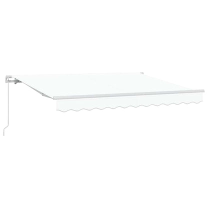 vidaXL Einziehbare Markise Weiß 250 x 200 cm Polyester und Aluminium