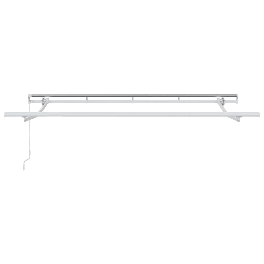 vidaXL Einziehbare Markise Weiß 250 x 200 cm Polyester und Aluminium
