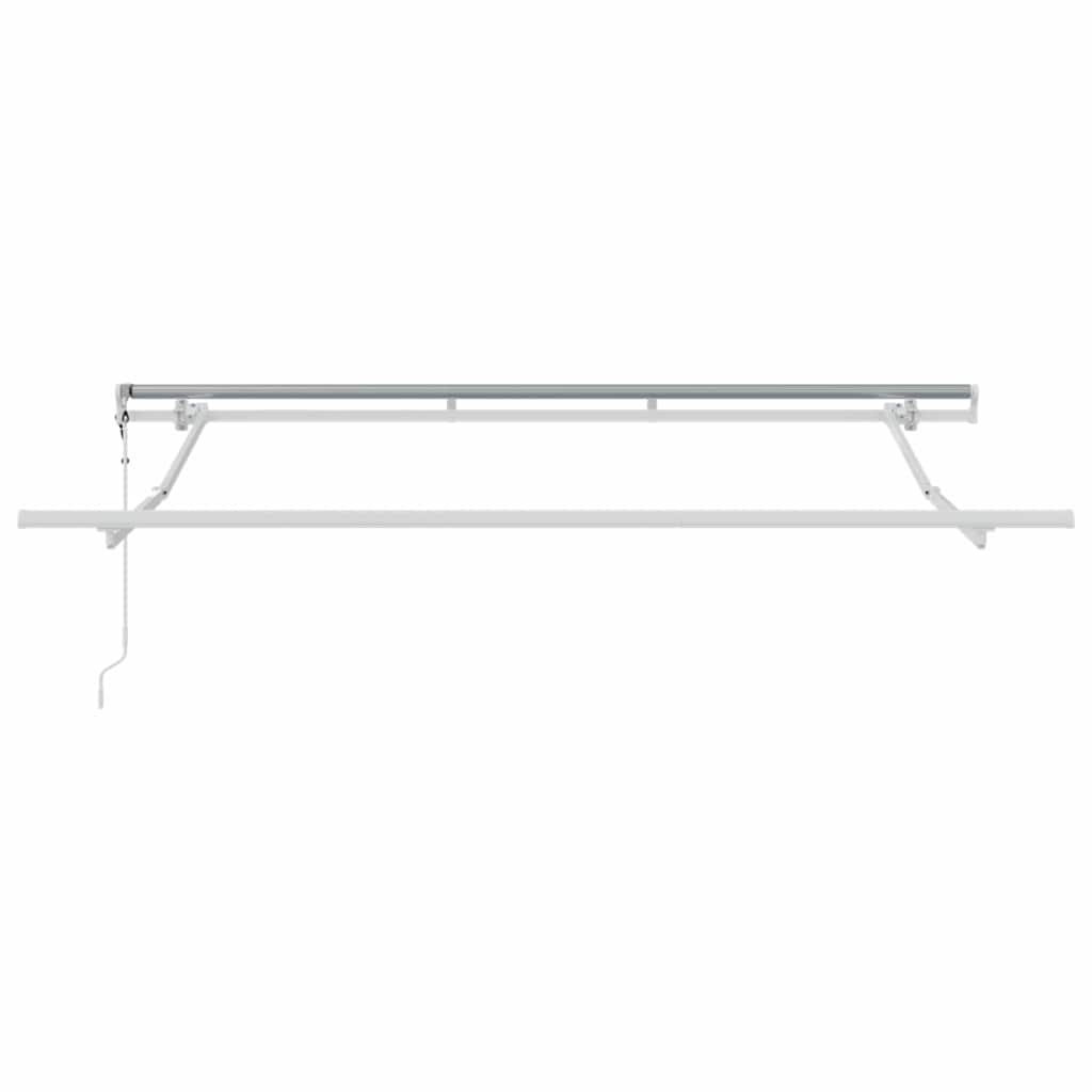 vidaXL Einziehbare Markise Weiß 250 x 200 cm Polyester und Aluminium