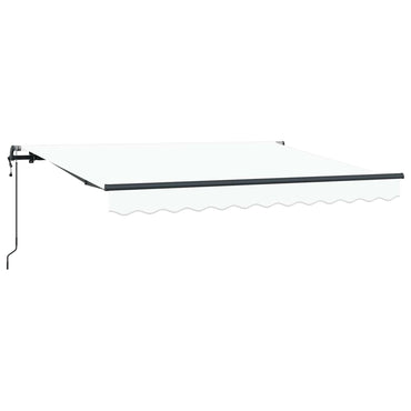 vidaXL Einziehbare Markise Weiß 250 x 200 cm Polyester und Aluminium