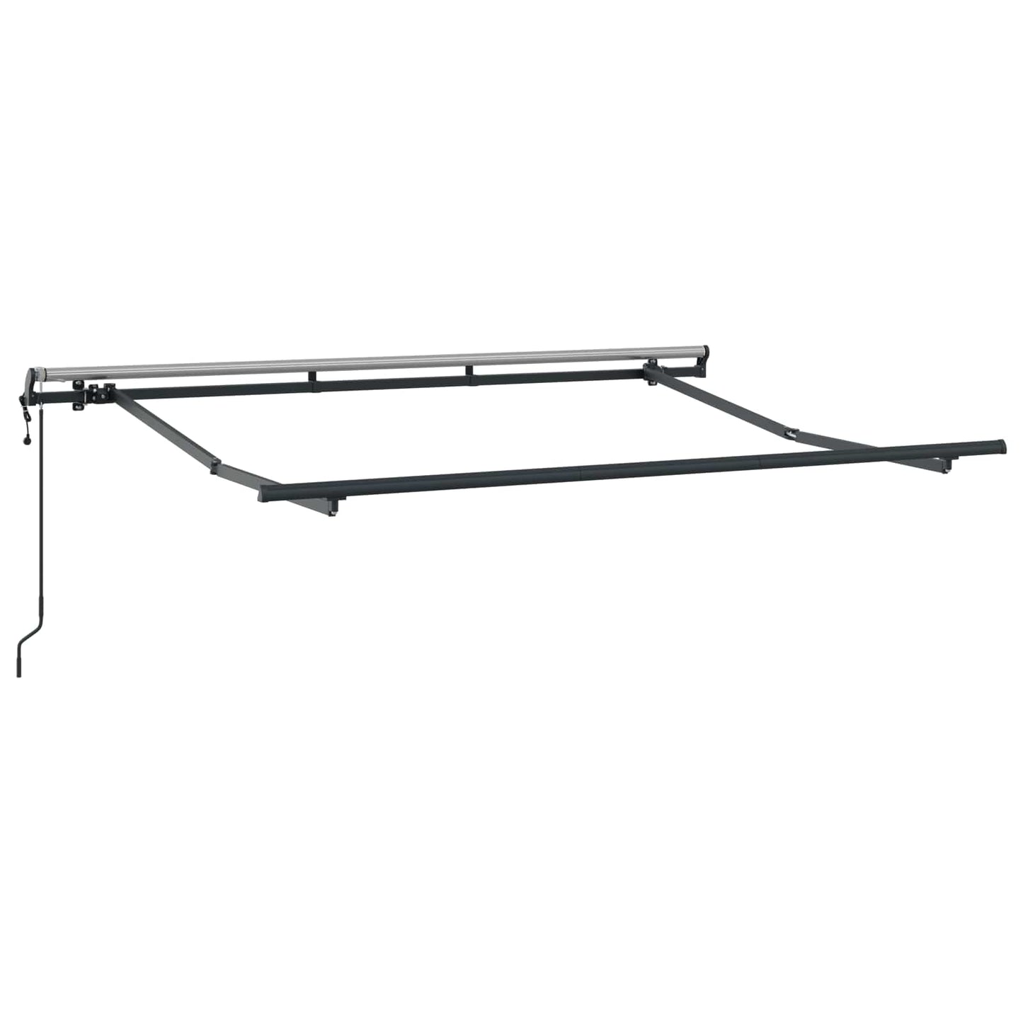 vidaXL Einziehbare Markise Weiß 250 x 200 cm Polyester und Aluminium