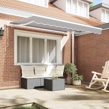 vidaXL Auvent rétractable Gris clair 250 x 200 cm
