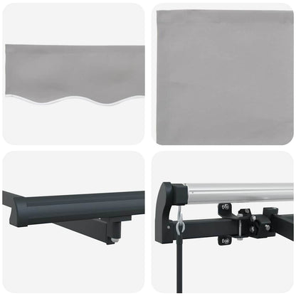 vidaXL Store banne rétractable Gris clair 250 x 200 cm