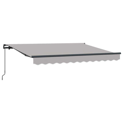 vidaXL Store banne rétractable Gris clair 250 x 200 cm