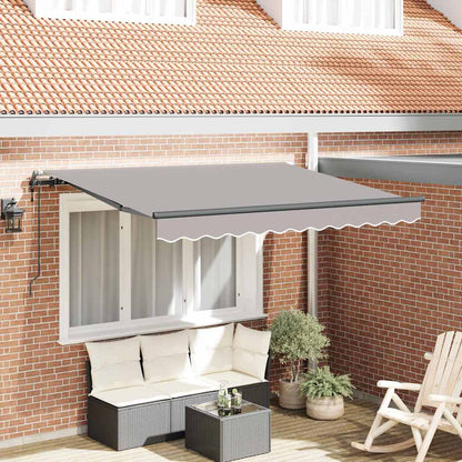 vidaXL Auvent rétractable Gris clair 250 x 200 cm