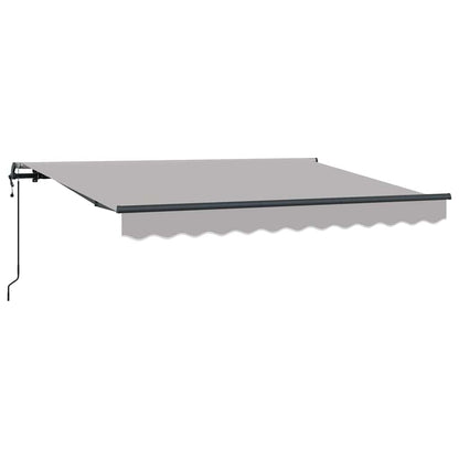 vidaXL Auvent rétractable Gris clair 250 x 200 cm