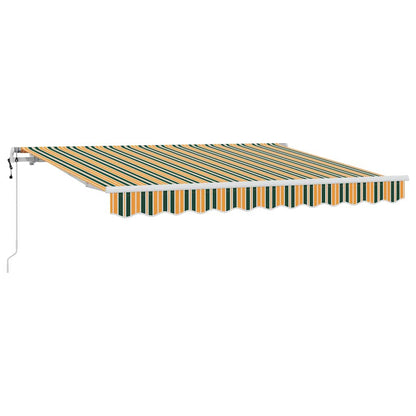 vidaXL Einziehbare Markise Grün und Gelb 250 x 200 cm