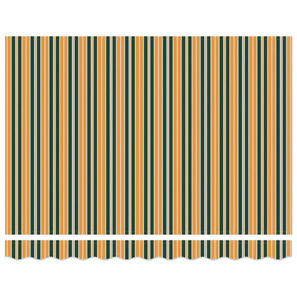vidaXL Einziehbare Markise Grün und Gelb 250 x 200 cm
